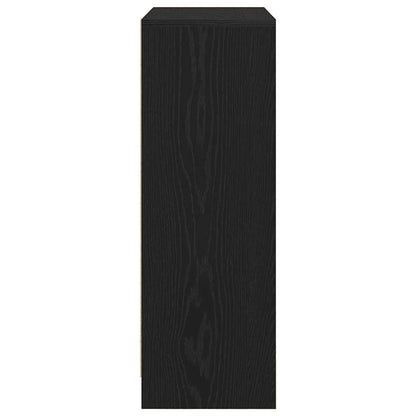 Sideboard mit Schubladen Türen Schwarz Eichen-Optik 73x31x90 cm