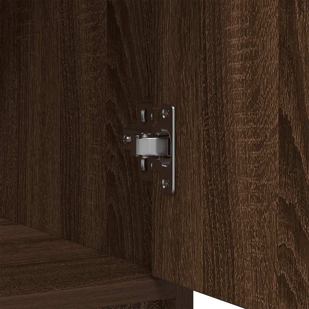 Sideboard mit Schubladen Türen Braun Eichen-Optik 73x31x90 cm