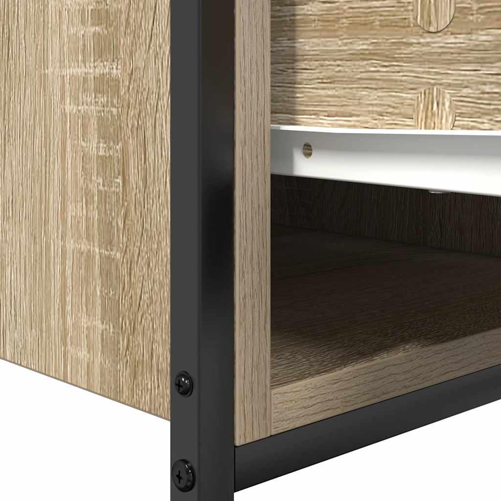 vidaXL Waschbeckenunterschrank mit Schubladen Sonoma-Eiche