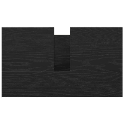 Meuble bas de lavabo avec tiroirs noir aspect chêne vidaXL