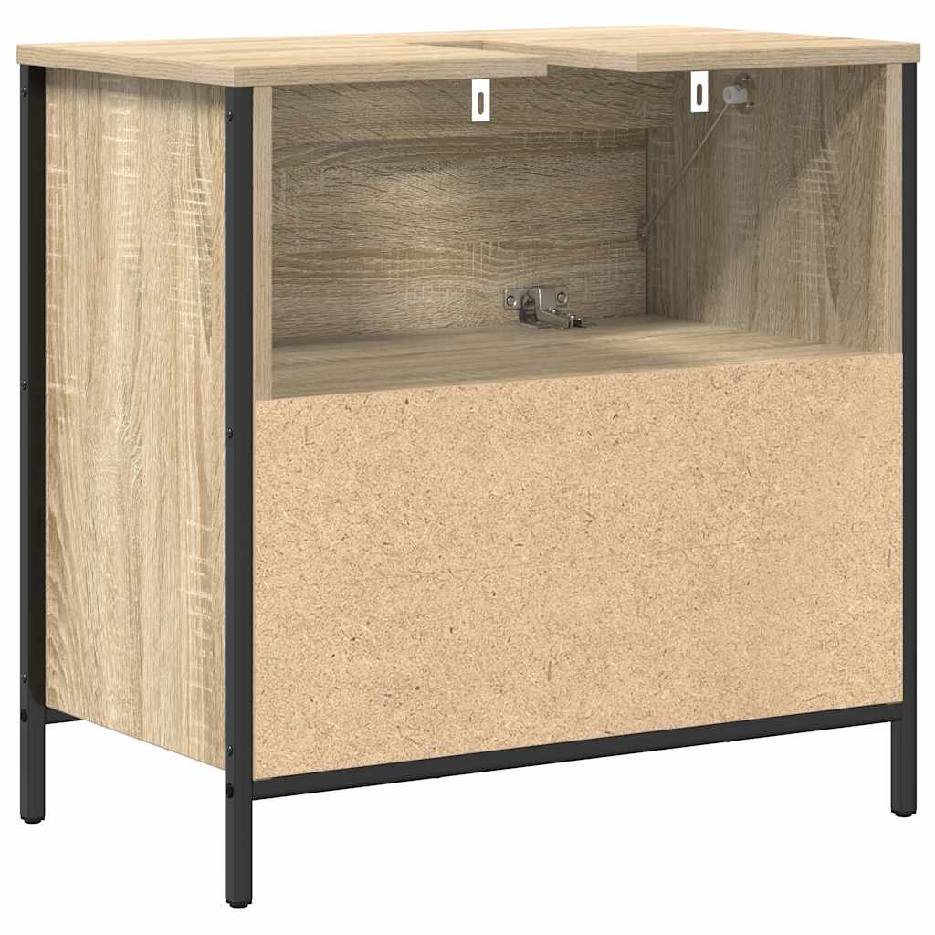 vidaXL Waschbeckenunterschrank mit Schubladen Sonoma-Eiche