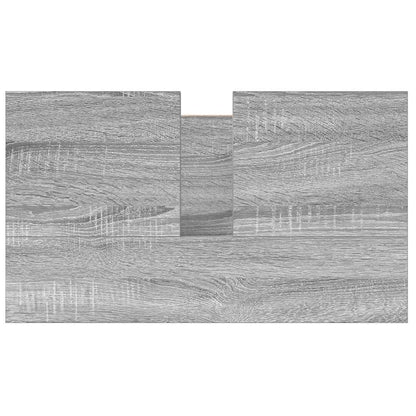 vidaXL Waschbeckenunterschrank mit Schubladen Grau Sonoma 60x34,5x60cm