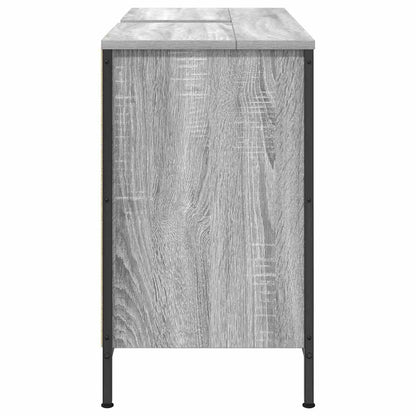 vidaXL Meuble sous-lavabo avec tiroirs Gris Sonoma 90x34,5x60cm