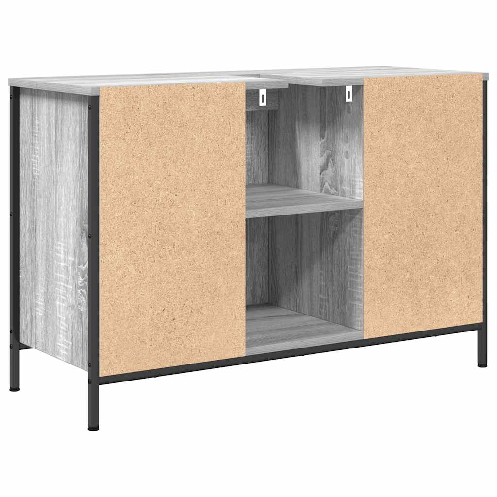 vidaXL Meuble sous-lavabo avec tiroirs Gris Sonoma 90x34,5x60cm