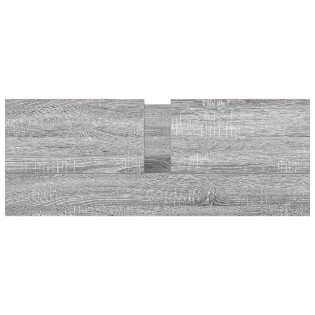 vidaXL Meuble sous-lavabo avec tiroirs Gris Sonoma 90x34,5x60cm