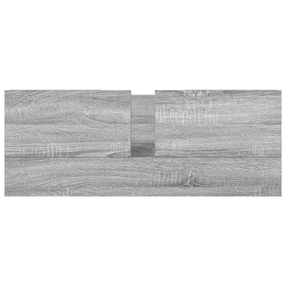 vidaXL Meuble sous-lavabo avec tiroirs Gris Sonoma 90x34,5x60cm