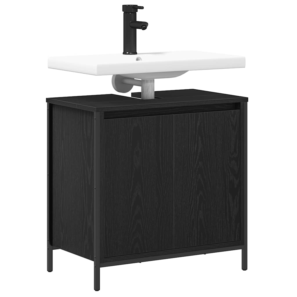 Meuble bas lavabo vidaXL Noir 60x34,5x60 cm