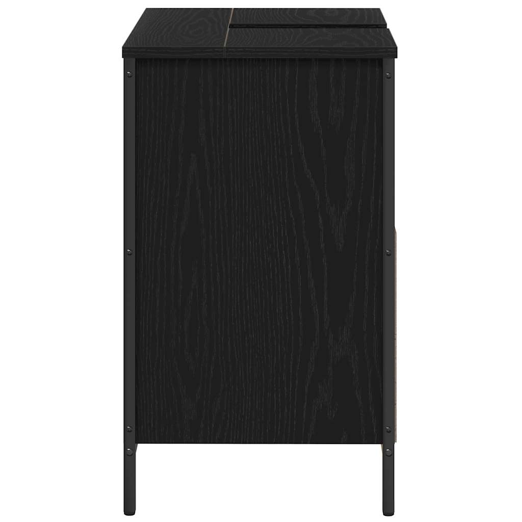 Meuble bas lavabo vidaXL Noir 60x34,5x60 cm