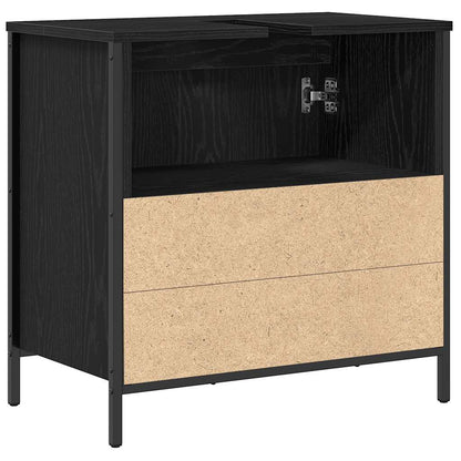 Meuble bas lavabo vidaXL Noir 60x34,5x60 cm