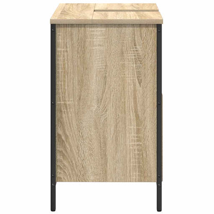vidaXL Waschbeckenunterschrank Sonoma-Eiche 60x34,5x60 cm