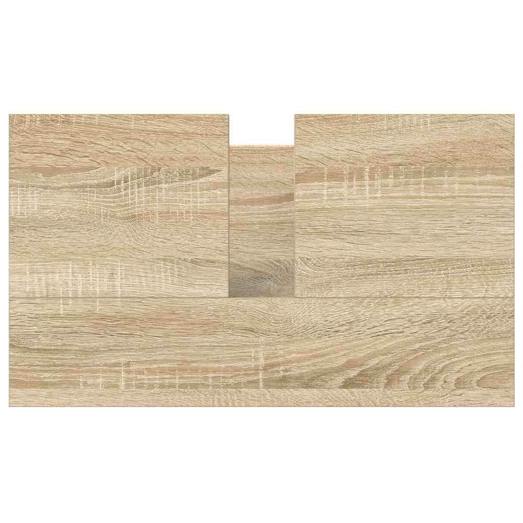 vidaXL Waschbeckenunterschrank Sonoma-Eiche 60x34,5x60 cm