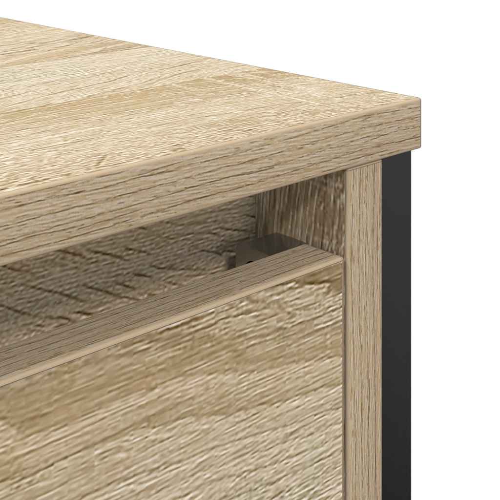 vidaXL Waschbeckenunterschrank Sonoma-Eiche 60x34,5x60 cm