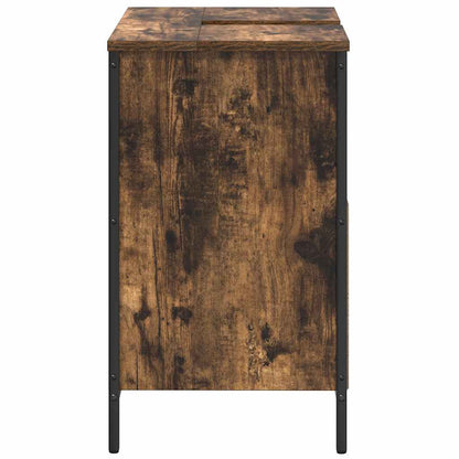 vidaXL Waschbeckenunterschrank Räuchereiche 60x34,5x60 cm
