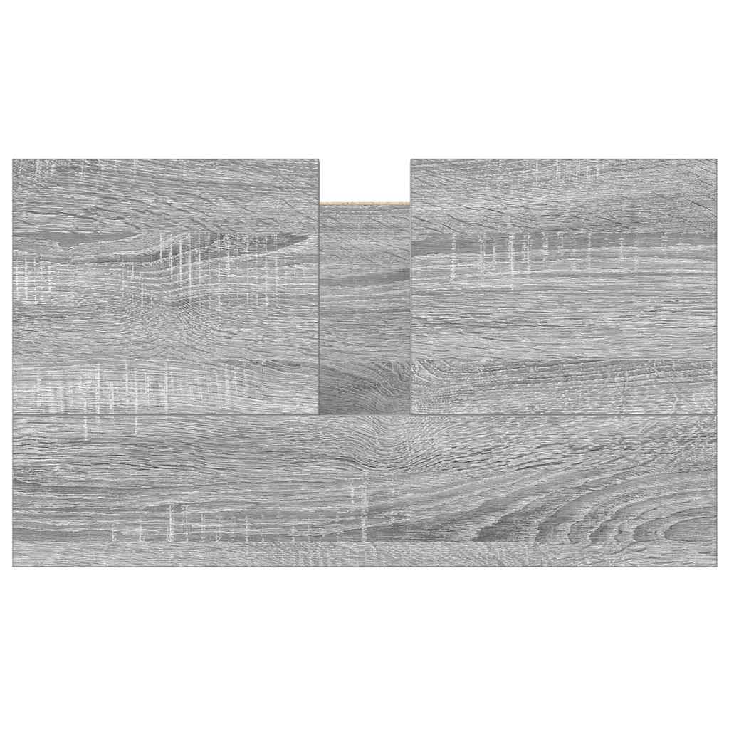 vidaXL Waschbeckenunterschrank Grau Sonoma 60x34,5x60 cm