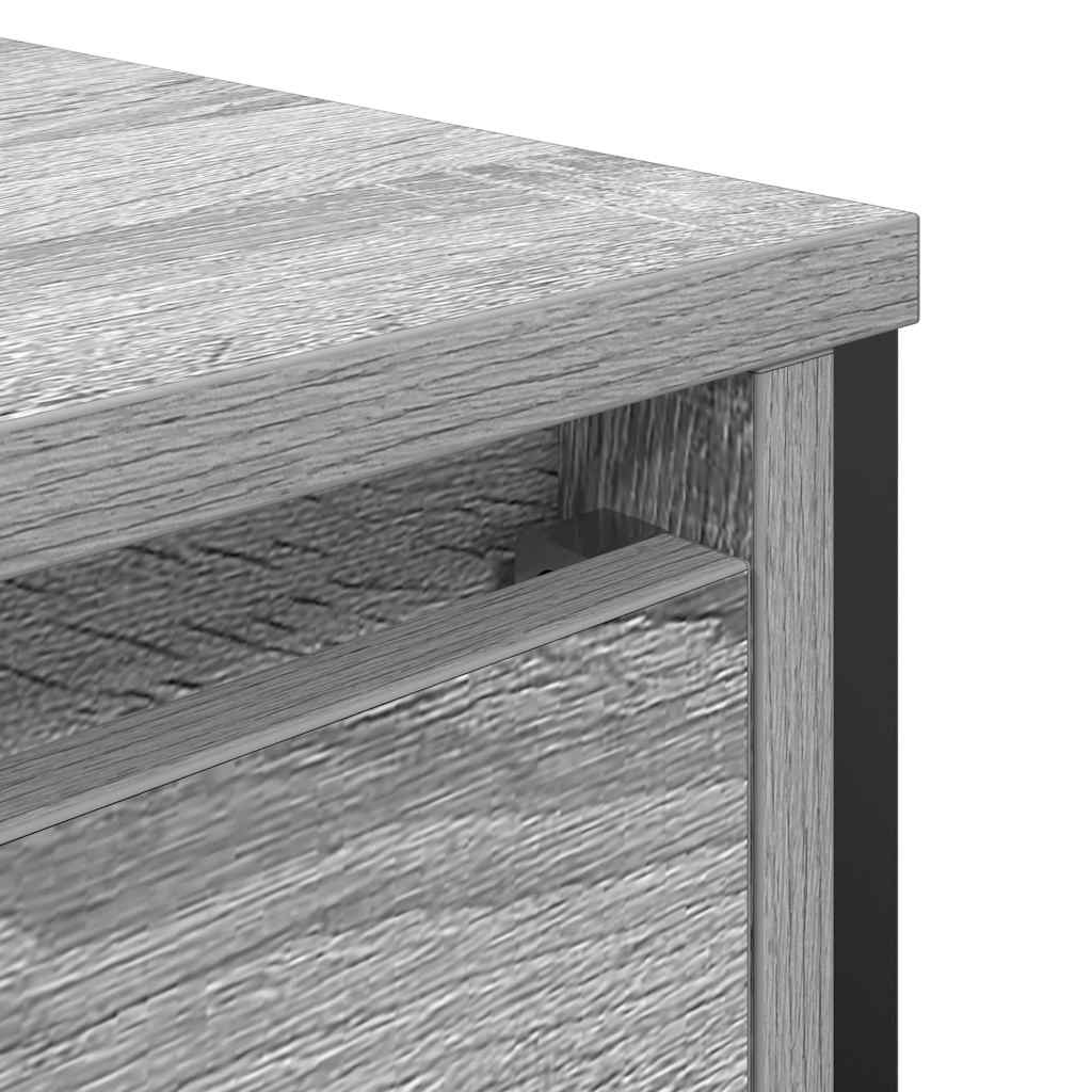 vidaXL Waschbeckenunterschrank Grau Sonoma 60x34,5x60 cm