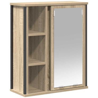 vidaXL Armoire murale de salle de bain avec miroir Chêne Sonoma 50x21x60 cm