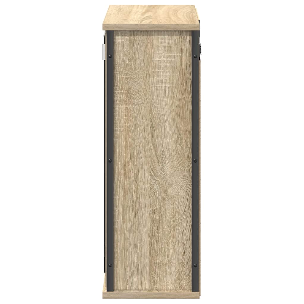 vidaXL Armoire murale de salle de bain avec miroir Chêne Sonoma 50x21x60 cm