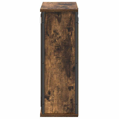 vidaXL Bad-Wandschrank mit Spiegel Räuchereiche 50x21x60 cm
