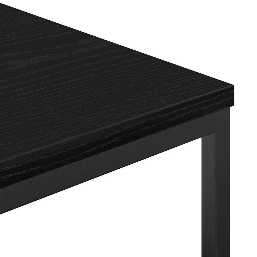 Badschrank mit Regalen Schwarz Eichen-Optik 36x35x165 cm