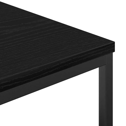 Badschrank mit Regalen Schwarz Eichen-Optik 36x35x165 cm