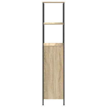 vidaXL Badschrank mit Regalen Sonoma-Eiche 36x35x165 cm