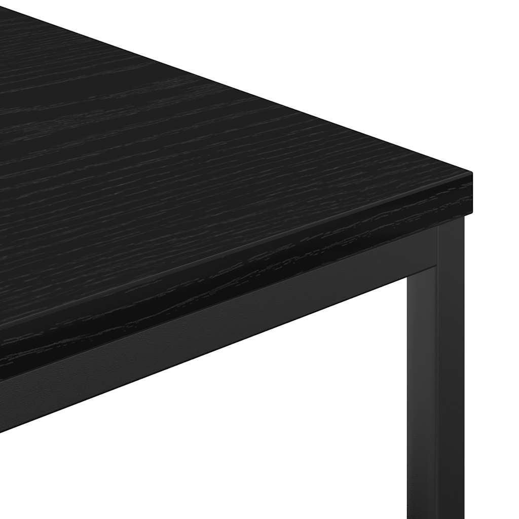 vidaXL Badschrank mit Regalen Schwarz Eichen-Optik 36x35x95 cm