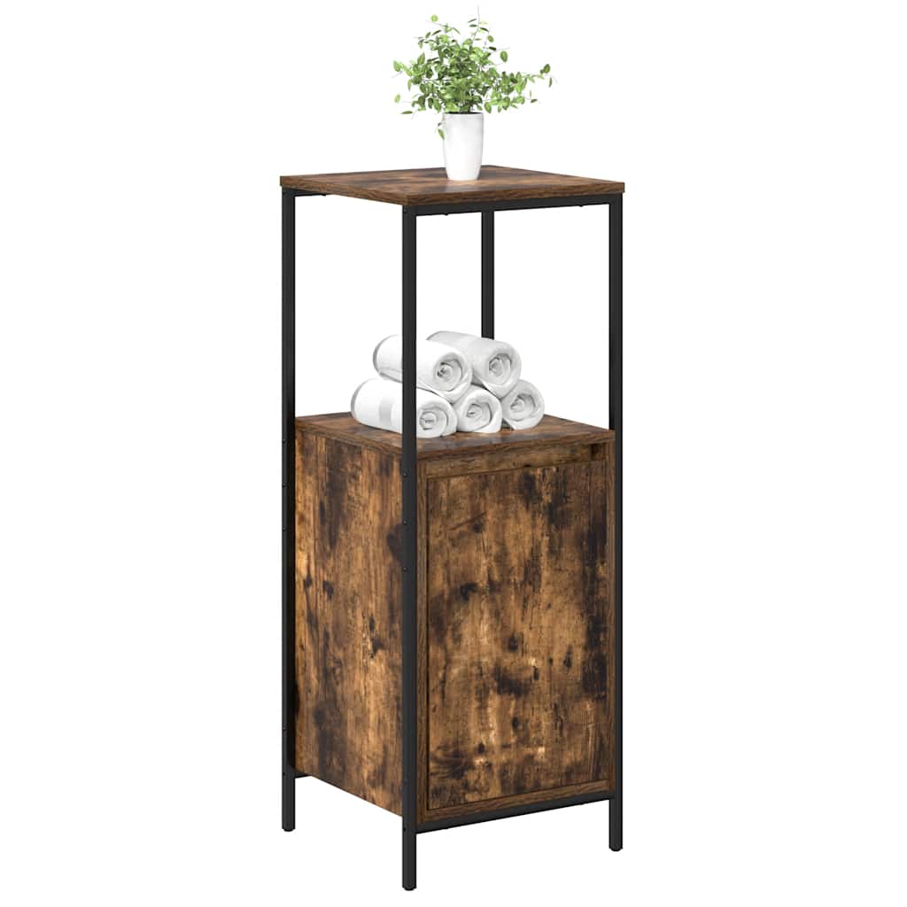 vidaXL Badschrank mit Regalen Räuchereiche 36x35x95 cm