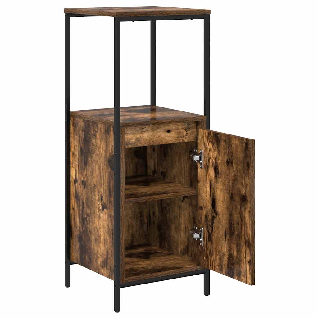 vidaXL Badschrank mit Regalen Räuchereiche 36x35x95 cm