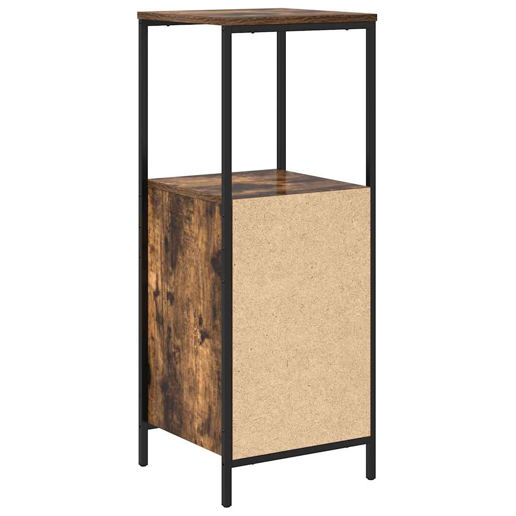 vidaXL Badschrank mit Regalen Räuchereiche 36x35x95 cm