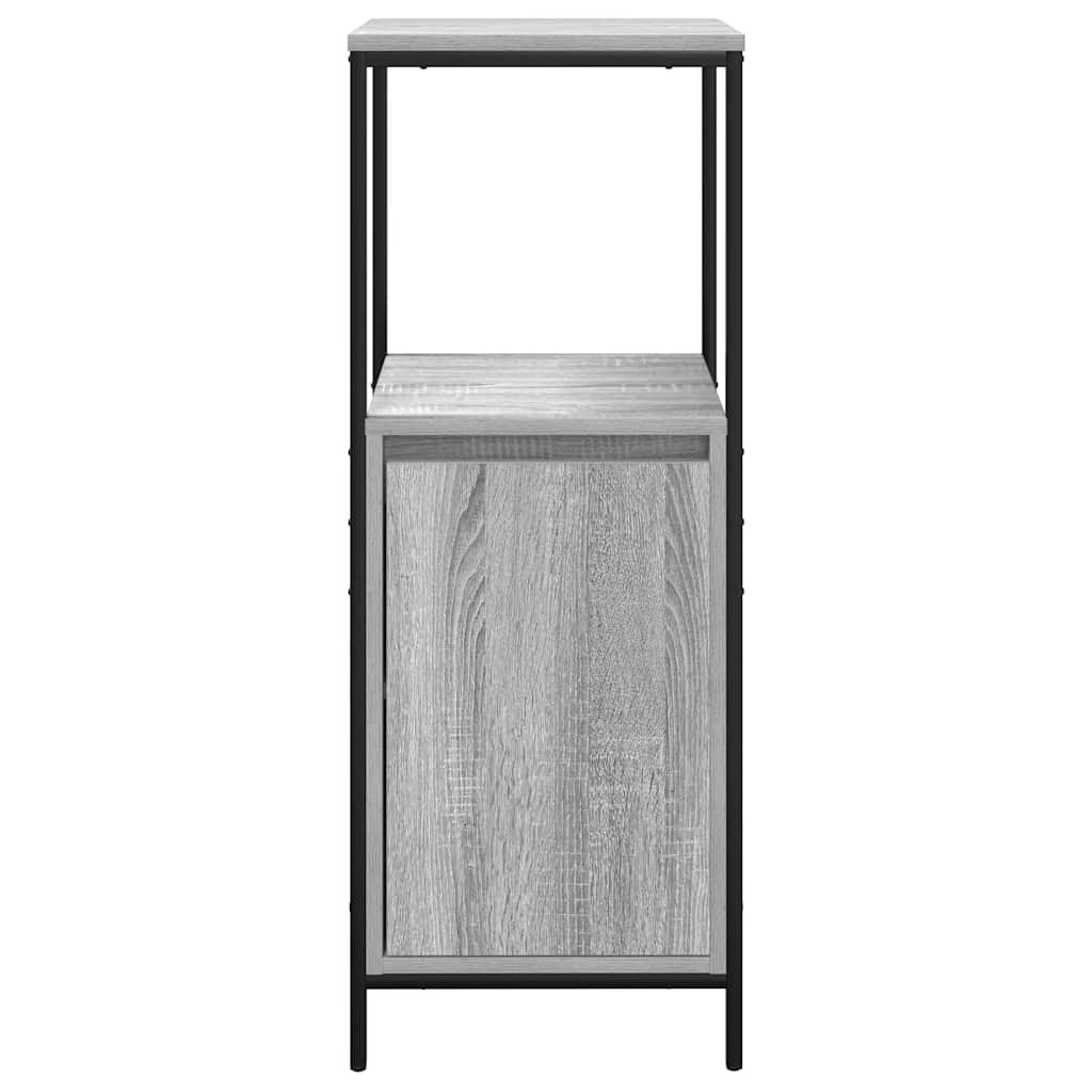 Badschrank mit Regalen Grau Sonoma 36x35x95 cm