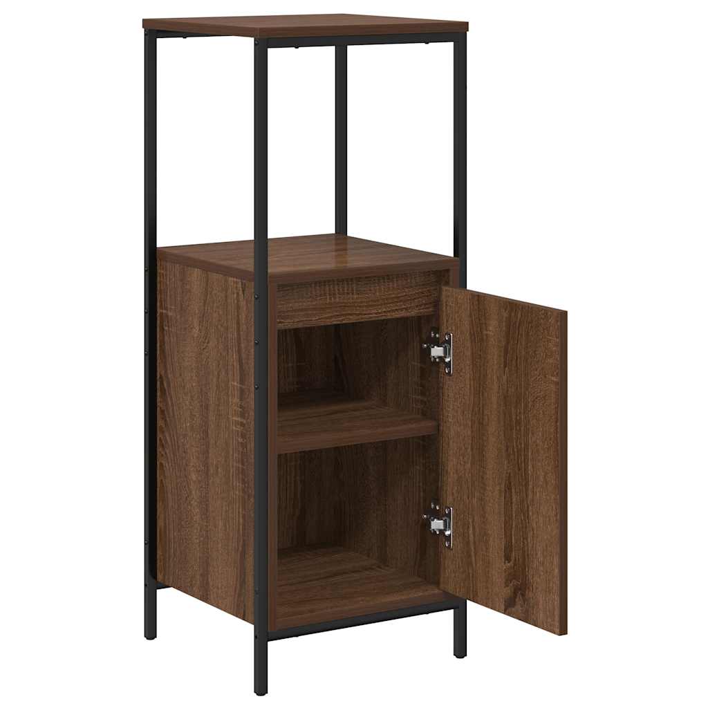 vidaXL Badschrank mit Regalen Braun Eichen-Optik 36x35x95 cm