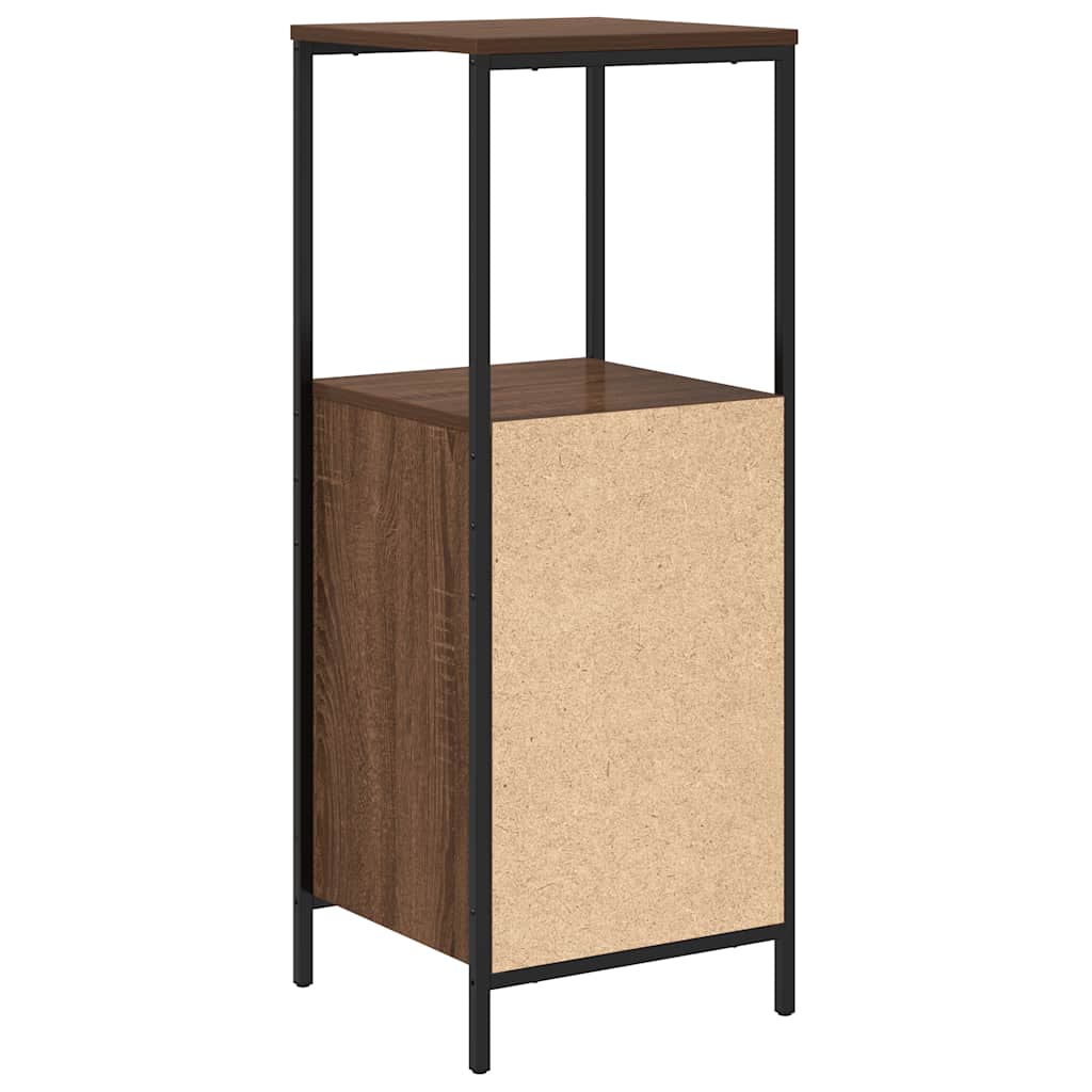 vidaXL Badschrank mit Regalen Braun Eichen-Optik 36x35x95 cm