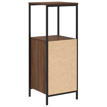 vidaXL Badschrank mit Regalen Braun Eichen-Optik 36x35x95 cm