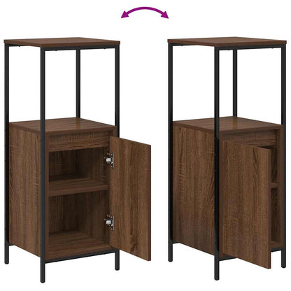 vidaXL Badschrank mit Regalen Braun Eichen-Optik 36x35x95 cm