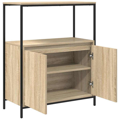 vidaXL Badschrank mit Regalen Sonoma-Eiche 76,5x35x95 cm