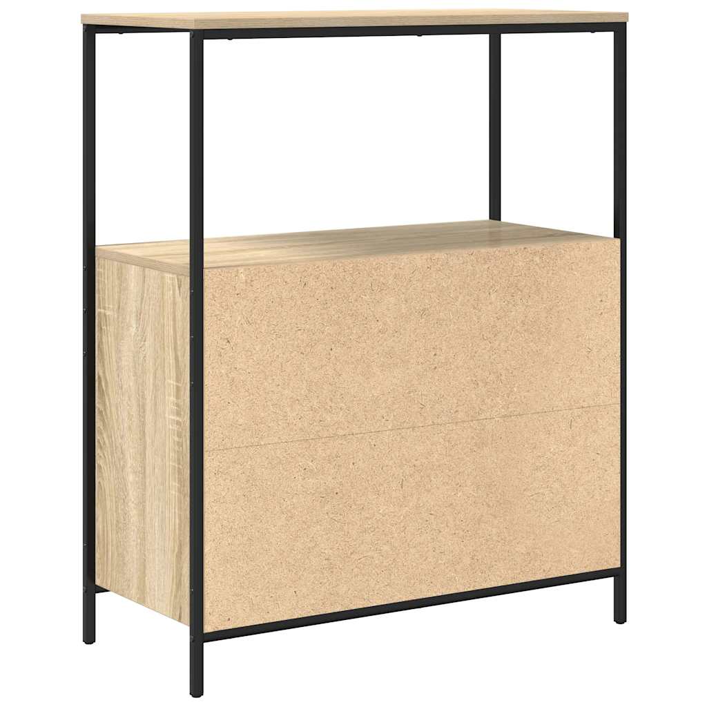 vidaXL Badschrank mit Regalen Sonoma-Eiche 76,5x35x95 cm