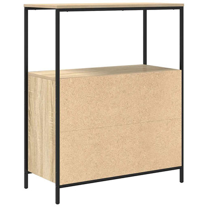 vidaXL Badschrank mit Regalen Sonoma-Eiche 76,5x35x95 cm