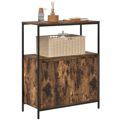 vidaXL Badschrank mit Regalen Räuchereiche 76,5x35x95 cm