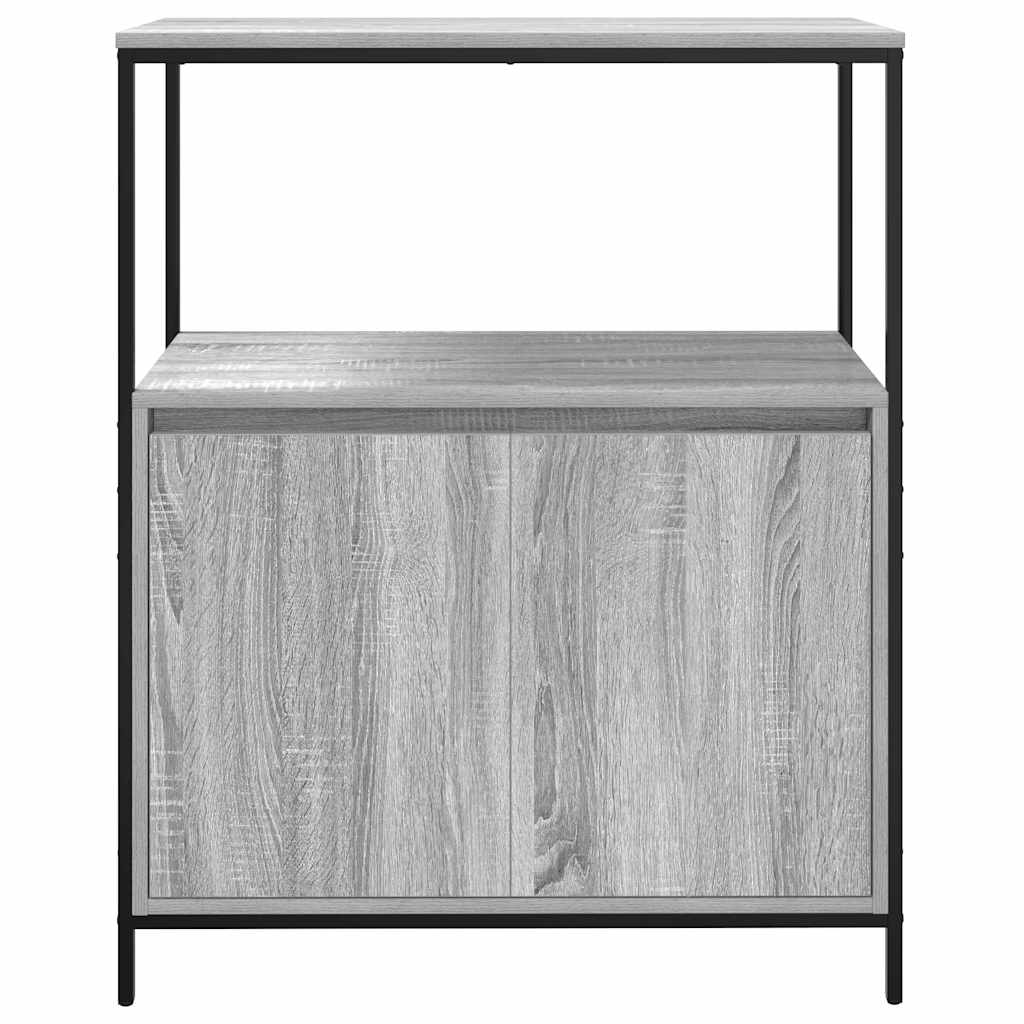 vidaXL Badschrank mit Regalen Grau Sonoma 76,5x35x95 cm