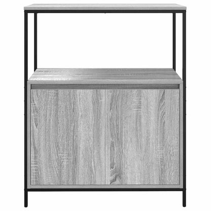 vidaXL Badschrank mit Regalen Grau Sonoma 76,5x35x95 cm