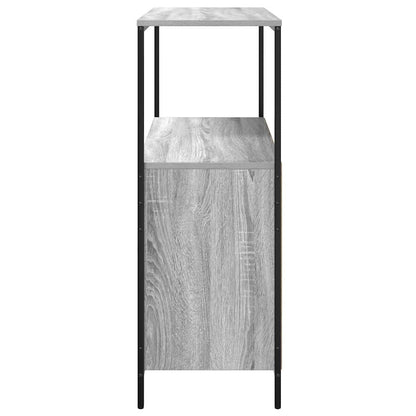 vidaXL Badschrank mit Regalen Grau Sonoma 76,5x35x95 cm