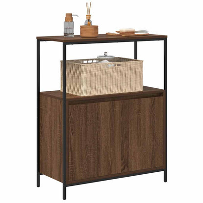 vidaXL Meuble de salle de bain avec étagères Aspect chêne marron 76,5x35x95 cm