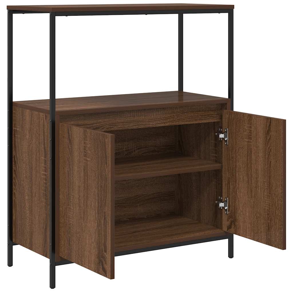 vidaXL Meuble de salle de bain avec étagères Aspect chêne marron 76,5x35x95 cm