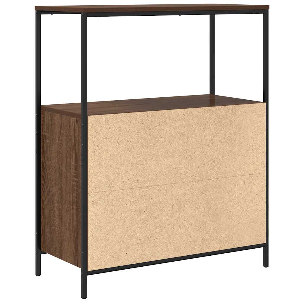 vidaXL Meuble de salle de bain avec étagères Aspect chêne marron 76,5x35x95 cm