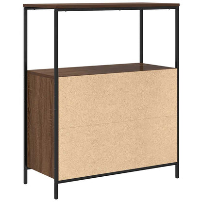 vidaXL Meuble de salle de bain avec étagères Aspect chêne marron 76,5x35x95 cm