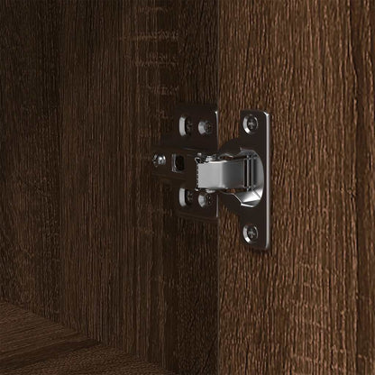 vidaXL Meuble de salle de bain avec étagères Aspect chêne marron 76,5x35x95 cm