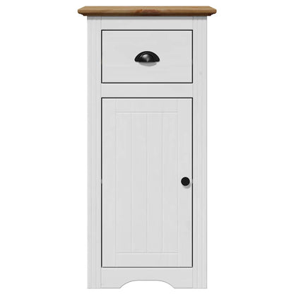 vidaXL Ensemble de meubles de salle de bain 3 pièces BODO blanc et marron en pin massif
