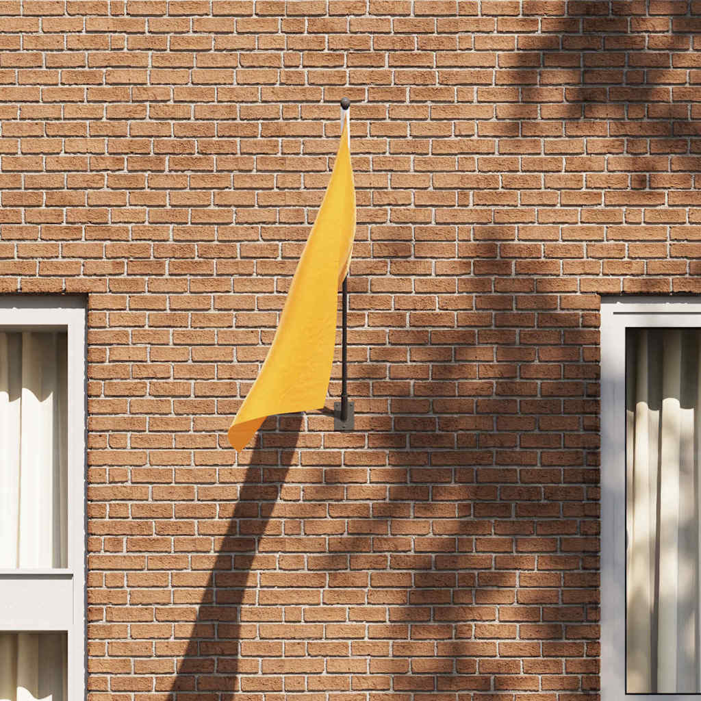 Fahnen Pole Holde Schwarz 10,5 x 7,5 x 0,25 cm Stahl