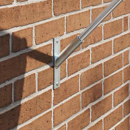 Fahnen Pole Holde Silber 15 x 3 x 0,35 cm Stahl