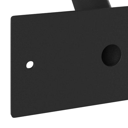 Fahnen Pole Holde Schwarz 13 x 6 x 0,2 cm Stahl